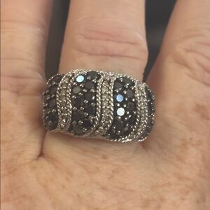 Sterling Silver Diamond Ring